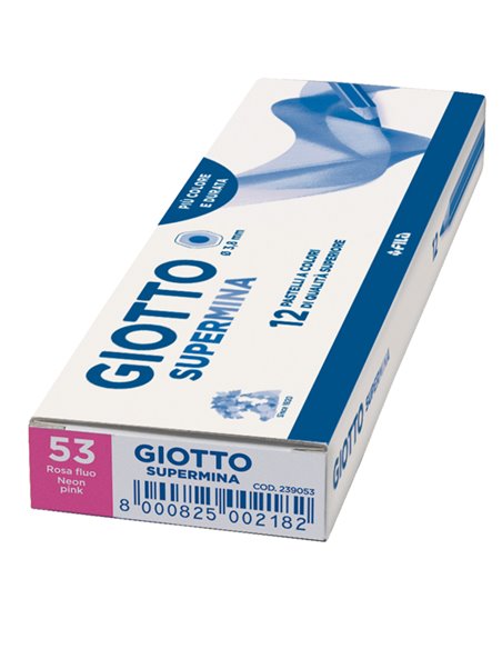 Pastello Giotto Supermina monocolore rosa fluo 53 F235153 GIOTTO PASTELLI COLORATI