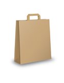 SCATOLA 250 SHOPPERS 36X12X41CM AVANA NEUTRO PIATTINA 001659