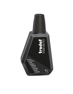 INCHIOSTRO NERO 28ml per TIMBRO IN GOMMA 7011 TRODAT 55886. TRODAT INCHIOSTRO PER TIMBRI-TAMPONI