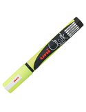 Marcatore a gesso liquido UNI CHALK p.tonda giallo fluo UNI MITSUBISHI M PWE5M GF