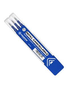 Set 3 refill inchiostro gel RiSCRIVI cancellabile 0,7mm blu OSAMA OW 10136 B