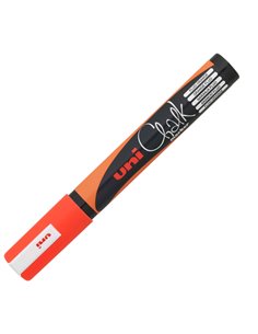Marcatore a gesso liquido UNI CHALK p.tonda arancio fluo UNI MITSUBISHI M PWE5M ACF UNI MITSUBISHI SPECIALI (CD-VETRO-TESSUTI...