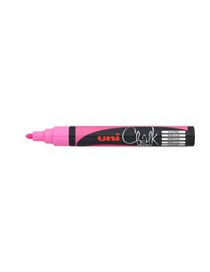 Marcatore a gesso liquido UNI CHALK p.tonda rosa fluo UNI MITSUBISHI M PWE5M RAF 2