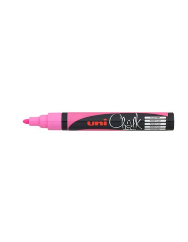 Marcatore a gesso liquido UNI CHALK p.tonda rosa fluo UNI MITSUBISHI M PWE5M RAF