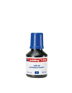 RICARICA INCHIOSTRO PERMANENTE 30ML T25 BLU EDDING E-T25 003 EDDING INCHIOSTRO E RICAMBI PER MARCATORI