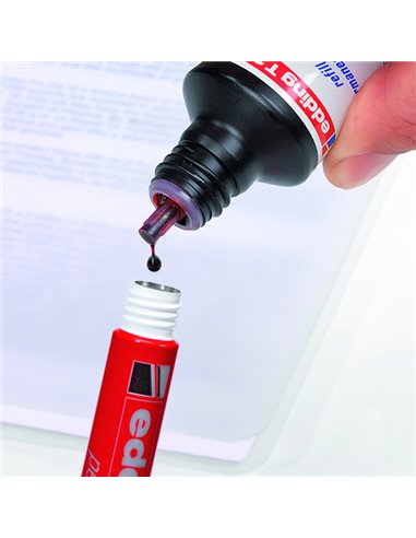 RICARICA INCHIOSTRO PERMANENTE 30ML T25 ROSSO EDDING E-T25 002 EDDING INCHIOSTRO E RICAMBI PER MARCATORI