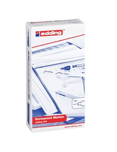 Marcatore permanente EDDING 400 punta conica blu E-400 003 EDDING PERMANENTI 2
