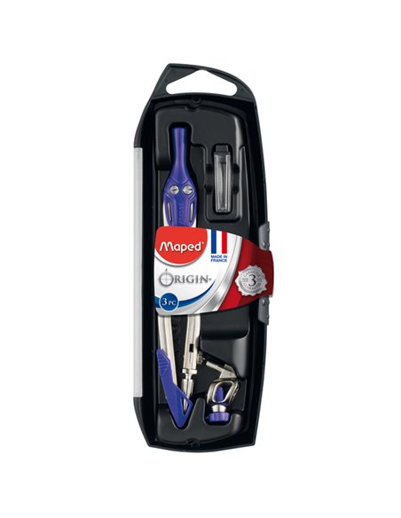 COMPASSO ORIGIN in acciaio 3pz MAPED 3058118
