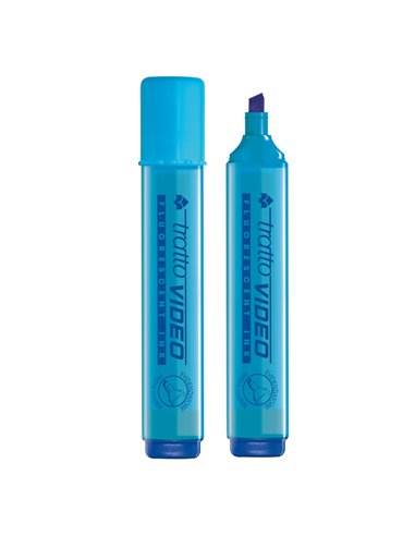 EVIDENZIATORE TRATTO VIDEO AZZURRO 830205 TRATTO COLORE LIQUIDO