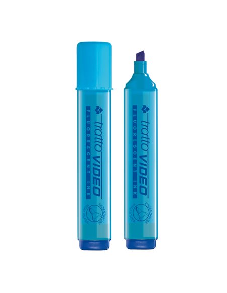 EVIDENZIATORE TRATTO VIDEO AZZURRO 830205 TRATTO COLORE LIQUIDO