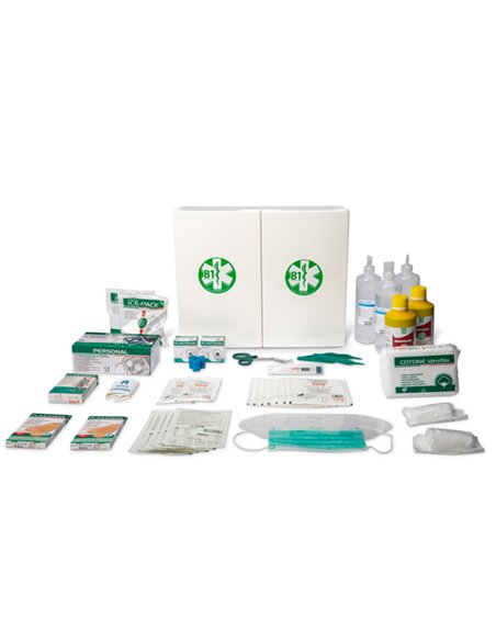 ARMADIETTO P. SOCCORSO in plastica BIANCO 102P oltre 3 persone CPS521 PVS VALIGETTE PRONTO SOCCORSO E DISPOSITIVI SALVAVITA