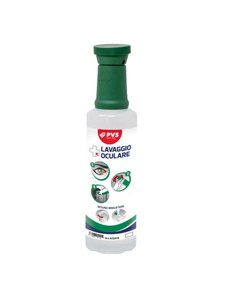 SOLUZIONE SALINA STERILE 500ml per LAVAGGIO OCULARE ACQ414 PVS PARAFARMACEUTICA