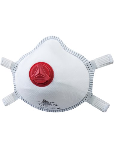 Scatola 5 MASCHERINE FILTRANTI FFP3 con valvola M1300VC DELTAPLUS DPI PER LE VIE RESPIRATORIE