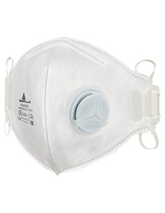 Scatola 10 MASCHERINE FILTRANTI FFP1 con valvola - pieghevole vert. M1100VBC DELTAPLUS DPI PER LE VIE RESPIRATORIE