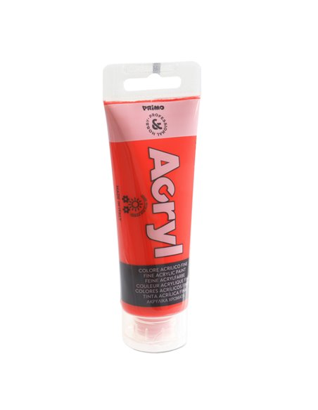 Colore Acryl fine tubo da 75ml vermiglio 300 Primo 420TA75300 PRIMO TEMPERE