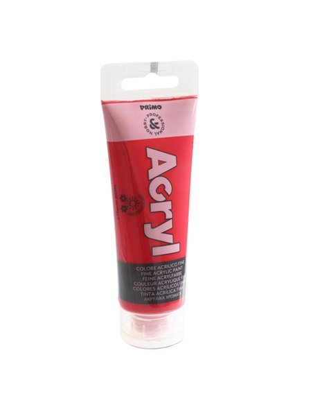 Colore Acryl fine tubo da 75ml rosso carminio 310 Primo 420TA75310 PRIMO TEMPERE