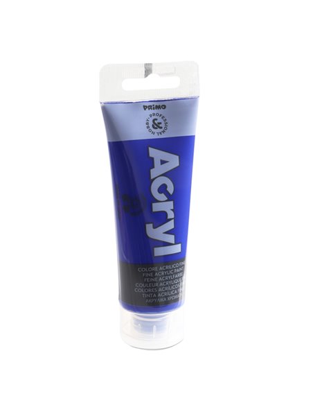 Colore Acryl fine tubo da 75ml blu oltremare 500 Primo 420TA75500 PRIMO TEMPERE