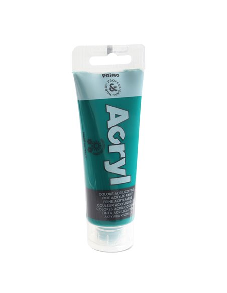 Colore Acryl fine tubo da 75ml verde smeraldo 641 Primo 420TA75641 PRIMO TEMPERE