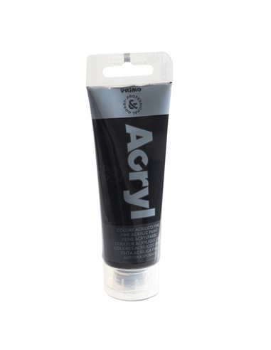 Colore Acryl fine tubo da 75ml nero 800 Primo 420TA75800
