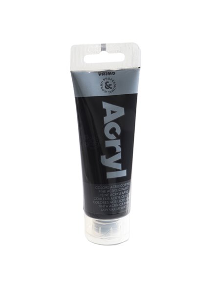 Colore Acryl fine tubo da 75ml nero 800 Primo 420TA75800