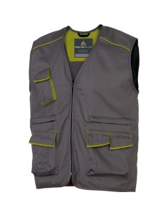 GILET da LAVORO M6GIL grigio/verde Tg. L PANOSTYLE® M6GILGRGT