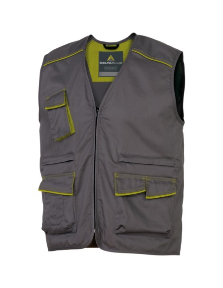 GILET da LAVORO M6GIL grigio/verde Tg. L PANOSTYLE® M6GILGRGT