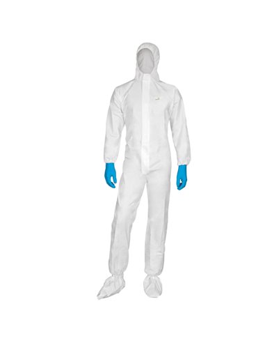 TUTA PROTEZ.DA RISCHIO CHIMICO DT115 Tg. XL bianco MONOUSO DT115XG DELTAPLUS ABBIGLIAMENTO MONOUSO