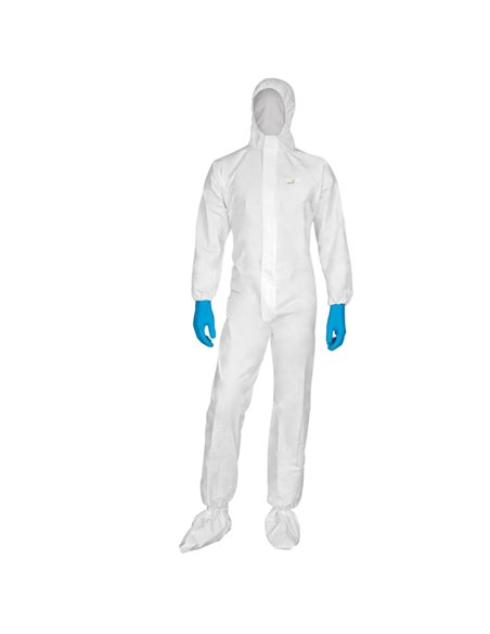 TUTA PROTEZ.DA RISCHIO CHIMICO DT115 Tg. XL bianco MONOUSO DT115XG DELTAPLUS ABBIGLIAMENTO MONOUSO