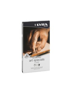 ASTUCCIO METALLO assortimento 12 matite REMBRANT ART SPECIAL SCHIZZO LYRA L2051120