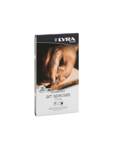 ASTUCCIO METALLO assortimento 12 matite REMBRANT ART SPECIAL SCHIZZO LYRA L2051120