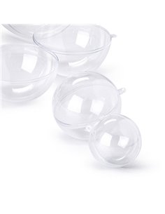 SFERA APRIBILE in POLISTIRENE TRASPARENTE ø100mm RI.PLAST 5064103
