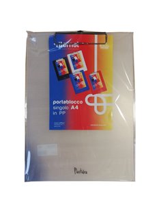 Portablocco A4 in PPL trasparente opaco con molla in metallo 7071TR