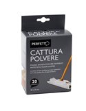 20 PANNI ANTISTATICI 22x28cm CATTURAPOLVERE PERFETTO 0260I