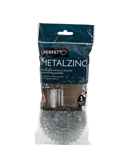 Blister 2 SPUGNE ZINCATE 30gr PERFETTO 0280C