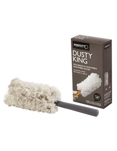 SPOLVERINO Microfibra + 3 RICAMBI Dusty King PERFETTO 0065E PERFETTO PANNI e SPUGNE