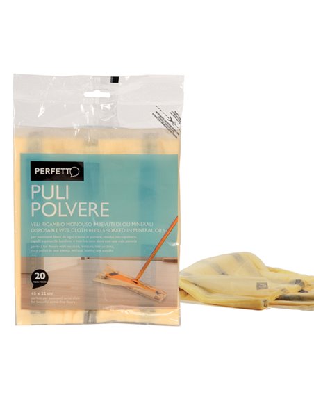 20 RETINE PULIPOLVERE 45x22cm Gialle PERFETTO 0260C