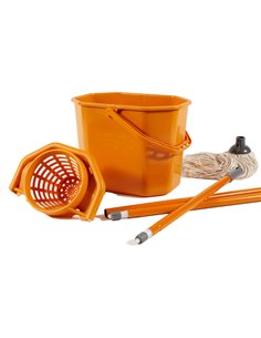 KIT PAVIMENTI (SECCHIOSTRIZZA+MOP+MANICO130cm) Perfetto 0469F PERFETTO ACCESSORI PER PULIZIA AMBIENTI