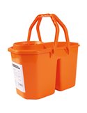 SECCHIO DOPPIA VASCA 15Lt con STRIZZATORE PerfettoFactory 0469H