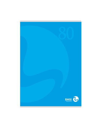 MAXIQUADERNO A4 80gr 80fg+1 bianco copertina 250gr COLOR 80 BM 0110594 BM QUADERNI PUNTO METALLICO