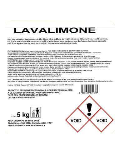 DETERSIVO PIATTI Lavalimone Tanica 5Lt Alca ALC585 ALCA DETERGENTI-DETERSIVI PER PULIZIA