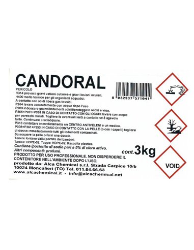 CANDEGGINA Candoral Tanica 3Lt Alca ALC995 ALCA DETERGENTI-DETERSIVI PER PULIZIA