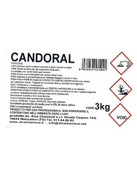 CANDEGGINA Candoral Tanica 3Lt Alca ALC995 ALCA DETERGENTI-DETERSIVI PER PULIZIA