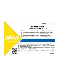BUSTINA 50ML SGRASSATORE SUPERCONCENTRATO Linea Monodose Alca ALC1038 ALCA DETERGENTI-DETERSIVI PER PULIZIA