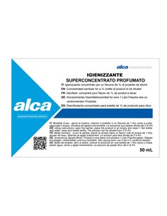 Bustina 50ml igienizzante super concentrato-profumato Linea Monodose Alca ALC1043