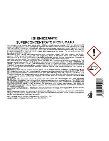 Bustina 50ml igienizzante super concentrato-profumato Linea Monodose Alca ALC1043