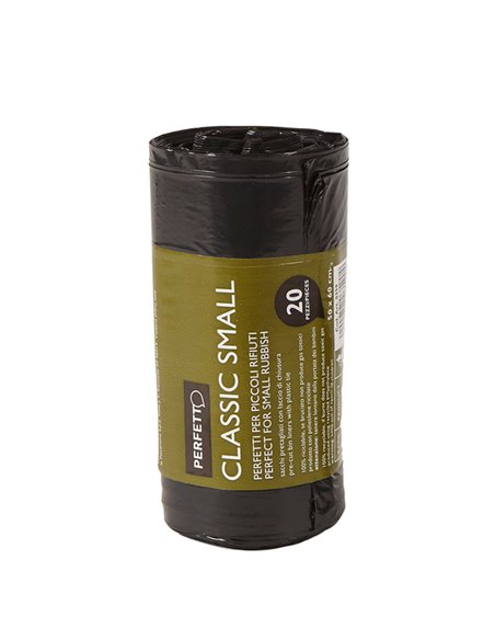 20 SACCHI RIFIUTI 50X60CM-30Lt 10µ NERO Classic 0359