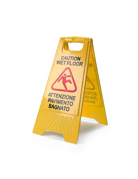 CARTELLO "Pavimento Bagnato" 30x62cm PerfettoFactory 0466