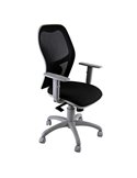 Seduta operativa Hubble Grafix HUGR nero/grigio con braccioli regolabili HUGR/BR/EN