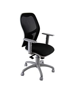 Seduta operativa Hubble Grafix HUGR nero/grigio con braccioli regolabili HUGR/BR/EN