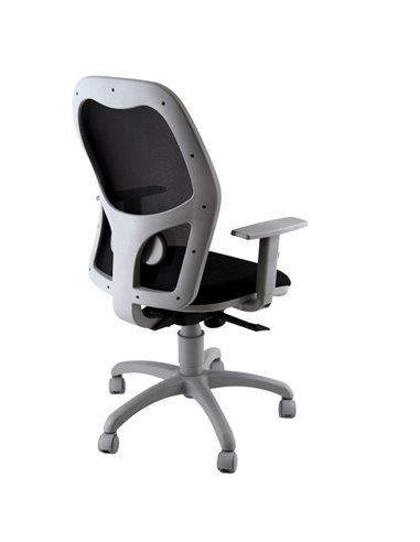 Seduta operativa Hubble Grafix HUGR nero/grigio con braccioli regolabili HUGR/BR/EN